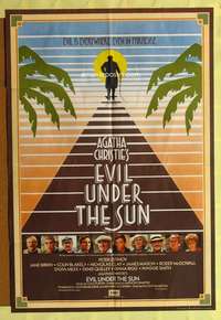 h153 EVIL UNDER THE SUN English one-sheet movie poster '82 Agatha Christie