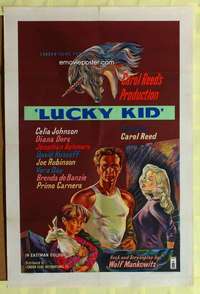 h159 KID FOR TWO FARTHINGS English one-sheet movie poster '56 Diana Dors