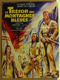h105 LAST OF THE RENEGADES French 23x30 movie poster '66 Lex Barker