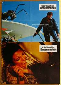 h528 EMPIRE OF THE ANTS 2 German 16x23 movie posters '77 giant bugs!