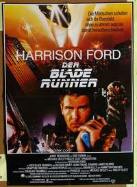 h578 BLADE RUNNER German movie poster '82 Harrison Ford, Rutger Hauer
