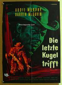 h584 BULLET FOR A BADMAN German movie poster '64 Audie Murphy, McGavin