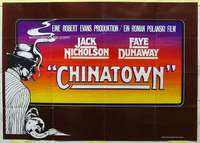 h553 CHINATOWN German 33x47 movie poster '74 Jack Nicholson, Polanski