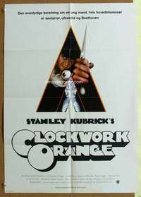 h599 CLOCKWORK ORANGE German A1 movie poster '72 Stanley Kubrick classic!