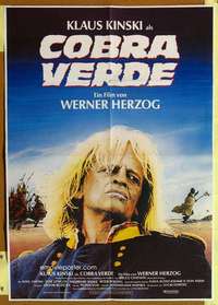 h600 COBRA VERDE German movie poster '88 Werner Herzog, Klaus Kinski