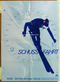 h609 DOWNHILL RACER German movie poster '69 cool skiing image!