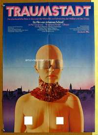 h610 DREAM CITY German movie poster '73 wild bizarre sexy image!