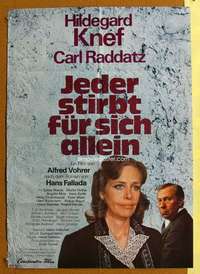 h616 EVERYONE DIES IN HIS OWN COMPANY German movie poster '76 Knef