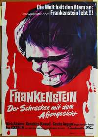 h626 FRANKENSTEIN CONQUERS THE WORLD German movie poster '66 AIP/Toho