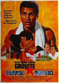 h557 GREATEST German 33x47 movie poster '77 Muhammad Ali, boxing