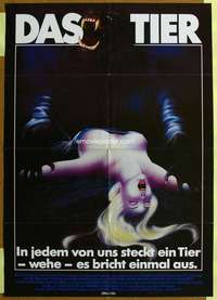 h640 HOWLING German movie poster '81 Dante, cool werewolf image!