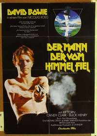 h654 MAN WHO FELL TO EARTH German movie poster '76 David Bowie