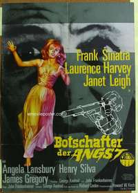 h655 MANCHURIAN CANDIDATE German movie poster '62 Frank Sinatra