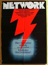 h661 NETWORK German movie poster '76 Paddy Cheyefsky, William Holden