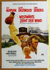h666 PAINT YOUR WAGON German movie poster '69 Clint Eastwood, Marvin