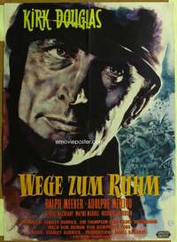 h668 PATHS OF GLORY German movie poster '58 Kubrick, Kirk Douglas