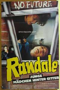 h673 RANDALE German movie poster '83 bad punks in reform school!