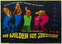 h562 RIOT ON SUNSET STRIP German 33x47 movie poster '67 psychedelic!