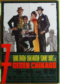 h674 ROBIN & THE 7 HOODS German movie poster '64 the Rat Pack!