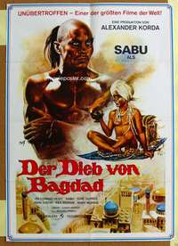 h688 THIEF OF BAGDAD German movie poster R73 Conrad Veidt, Sabu