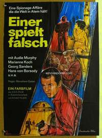 h695 TRUNK TO CAIRO German movie poster '66 Audie Murphy, Sanders