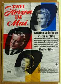 h696 TWO HEARTS IN MAY German movie poster '58 Kristina Soderbaum