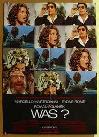 h704 WHAT German movie poster '73 Roman Polanski comedy!