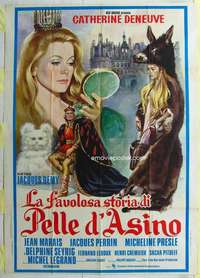 h134 DONKEY SKIN Italian one-panel movie poster '70 Catherine Deneuve, wild!