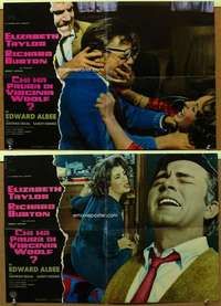 h117 WHO'S AFRAID OF VIRGINIA WOOLF 2 Italian photobusta movie posters '66
