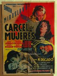 h329 CARCEL DE MUJERES Mexican movie poster '51 Miroslava