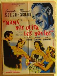 h377 MAMA NOS QUITA LOS NOVIOS Mexican movie poster '51 Juanino