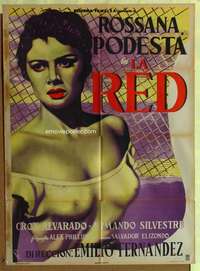 h391 ROSANNA Mexican movie poster '53 sexy Rossana Podesta!