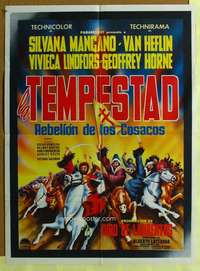 h405 TEMPEST Mexican movie poster '59 Van Heflin, Mangano