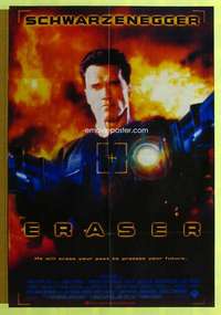 h258 ERASER Pakistani movie poster '96 tough Arnold Schwarzenegger!