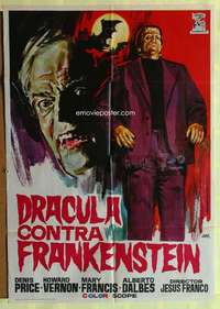 h433 DRACULA PRISONER OF FRANKENSTEIN Spanish movie poster '72 Franco