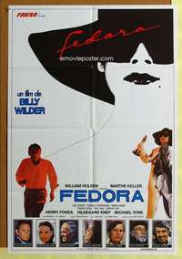 h440 FEDORA Spanish movie poster '78 Billy Wilder, William Holden