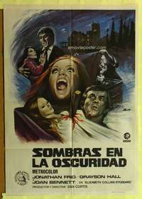 h456 HOUSE OF DARK SHADOWS Spanish movie poster '70 horror art!