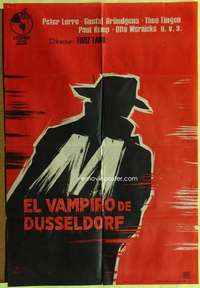 h467 M Spanish movie poster R62 Fritz Lang, cool artwork!