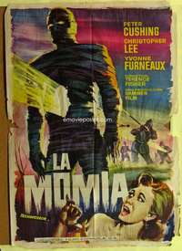 h471 MUMMY Spanish movie poster '59 Peter Cushing, Mac Gomez art!