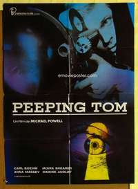 h479 PEEPING TOM Spanish movie poster R70s Michael Powell classic!