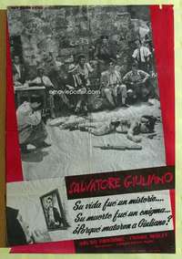 h484 SALVATORE GIULIANO Spanish movie poster '62 Salvo Randone