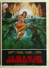 h488 SOMETHING WAITS IN THE DARK Spanish movie poster '79 cool art!