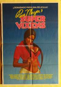 h491 SUPER VIXENS Spanish movie poster '86 Russ Meyer, Uschi Digard
