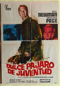 h492 SWEET BIRD OF YOUTH Spanish movie poster '72 Paul Newman, Page