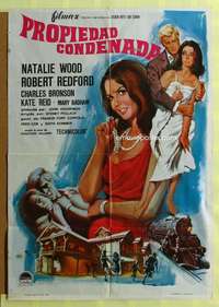 h495 THIS PROPERTY IS CONDEMNED Spanish movie poster '66 Wood, Redford
