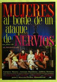 h505 WOMEN ON THE VERGE OF A NERVOUS BREAKDOWN Spanish movie poster '88