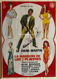 h506 WRECKING CREW Spanish movie poster '69 Dean Martin, Matt Helm!