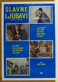 h280 FAMOUS LOVE AFFAIRS Yugoslavian movie poster '61 Brigitte Bardot