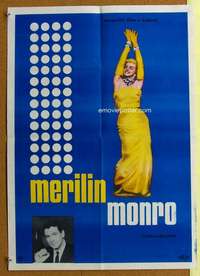 h291 MARILYN Yugoslavian movie poster '63 Monroe biography, Hudson