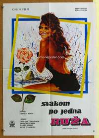 h306 ROSE FOR EVERYONE Yugoslavian movie poster '67 sexy Cardinale!